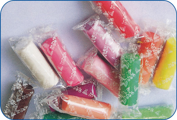 DZB-260單色橡皮泥全自動(dòng)包裝機樣品