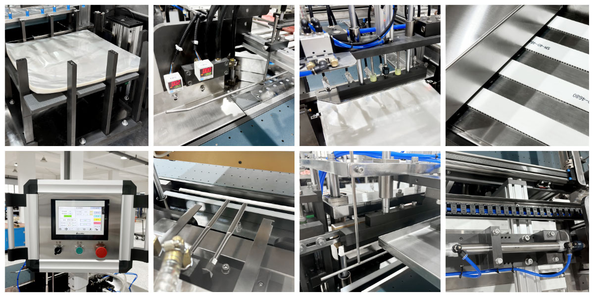 HY單推毛巾真空套袋機機械細節